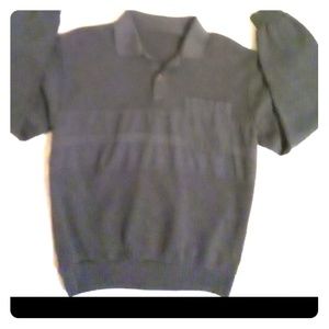 1/4 button down l/s pullover sweatshirt